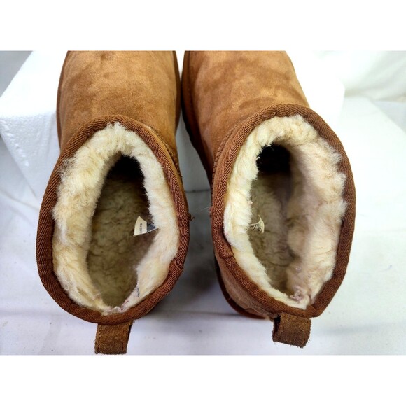 UGG Classic Ultra Mini size 10 Chestnut Men's Suede Slip On Boots  1116109 - Picture 8 of 15